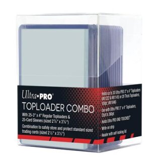 Ultra Pro 3 x 4 Regular Toploader Combo (25+Box)