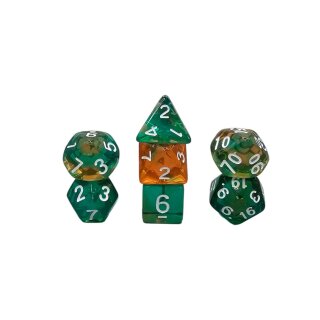 Würfelset Transparent: Mystic Moss (7)