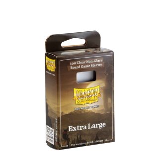 Dragon Shield: Board Game Sleeves Clear/NonGlare - Extra large (100)