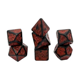 Würfelset Antik Dark Knight: Red (7)
