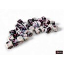 Chessex: Gemini® 12mm d6 Black-White/pink Dice...