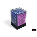 Chessex: Nebula® 12mm d6 Aura™/white Luminary™ Dice Block™ (36 dice)