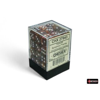 Chessex: Festive® 12mm d6 Symphony™/white Dice Block™ (36 dice)