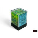 Chessex: Gemini® 12mm d6 Plasma Green-Teal/orange...
