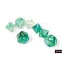 Chessex: Borealis® Polyhedral Kelp/light green...