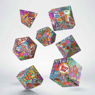 Full Art Dice Set: Graffiti