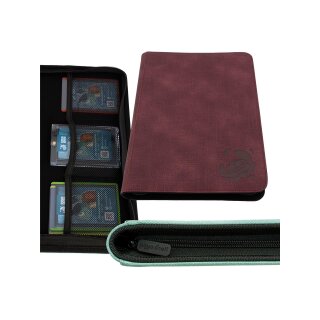 Payashell: Caratex Zip-Up Album - 18-Pocket Wine Red