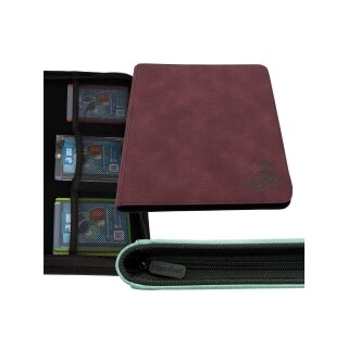 Payashell: Caratex Zip-Up Album - 24-Pocket Wine Red