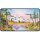 Ultra Pro - Bob Ross: Mighty Mountain Lake Black Stitched Playmat