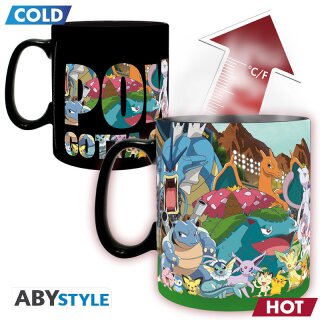 POKEMON - Mug Heat Change - 460 ml - "Gotta catch em all"