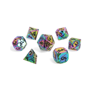 Prismshock Metal RPG Dice Set (7)