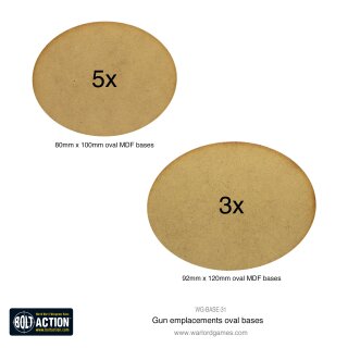 Warlord Games: Gun Emplacements oval bases