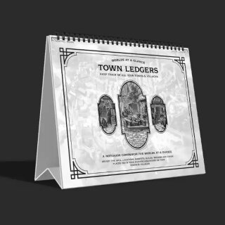 Worlds at a Glance:  Notebook with customizable maps & stickers