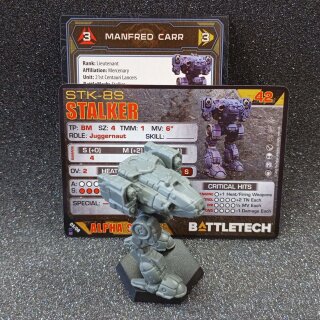 Solo Mech: Inner Sphere 85T Stalker 8S/7C3BS