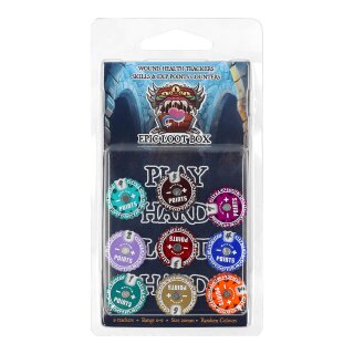 Epic Loot Box: Trackers Counters, Range 0-9, Size 20mm, Random Colours (runic)