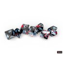 Chessex: Brush™ Polyhedral Dark Side™/blue...