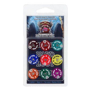 Epic Loot Box: 9 Trackers, Range 0-9, Size 20mm, Random Colours