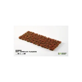 Gamers Grass Tufts: Red Camellia Flowers (75 stk.)