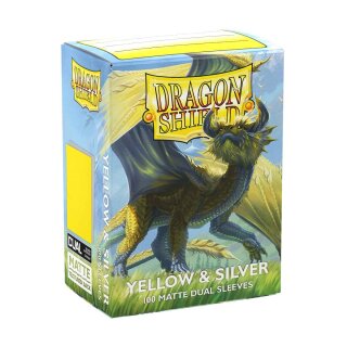 Dragon Shield: Matte - Dual Yellow & Silver(100)