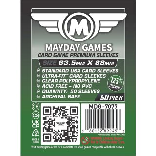 Premium Card Game Sleeves 63,5x88mm (50)
