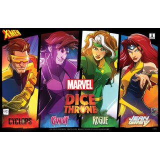 X-Men Dice Throne: Cyclops, Gambit, Rogue, Jean Grey *stationär*
