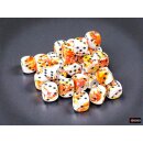 Chessex: Brush™ 12mm d6 Sunrise™/black Dice...