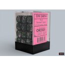 Chessex: Brush™ 12mm d6 Paintball™/green Dice...