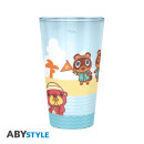ANIMAL CROSSING - Large Glass - 400ml - "Beach...