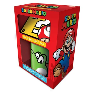 Super Mario - Yoshi Mug, Coaster, Keychain Gift Set