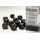 Opaque 16mm d6 Black/gold Dice Block™ (12 dice)