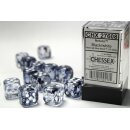 Nebula® 16mm d6 Black/white Dice Block™ (12 dice)