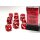 Translucent 16mm d6 Red/white Dice Block™ (12 dice)