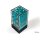 Translucent 16mm d6 Teal/white Dice Block™ (12 dice)