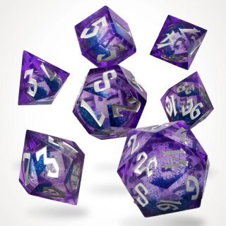 Blue Bane Liquid Core RPG Dice Set