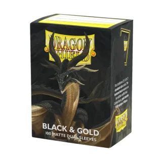 Dragon Shield: Black & Gold [Matte] (100 Sleeves)