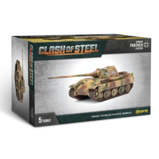 Clash of Steel - German: Panther (8.8cm) Tank Platoon (x5 Plastic)