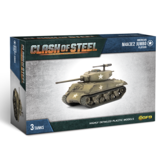 Clash of Steel - American: M4A3E2 Jumbo Tank Platoon (x3 Plastic)
