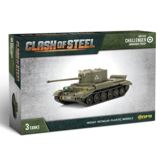 Clash of Steel - British: Challenger Armoured Troop (x3 Plastic)
