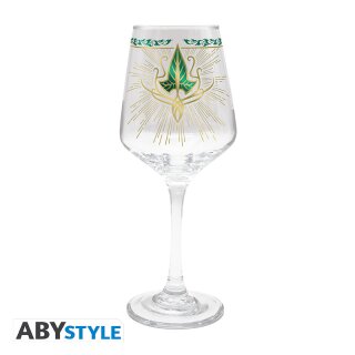 LORD OF THE RINGS - Stemmed glass - "Lorien Leaf"