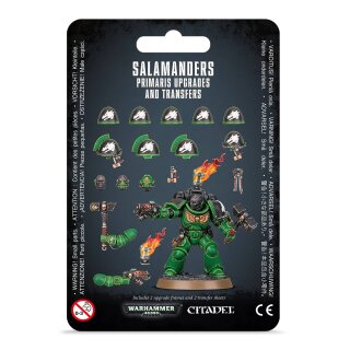 Space Marines: Upgrades und Abziehbilderbögen: Salamanders Primaris