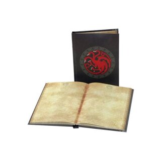 Game of Thrones Notizbuch mit Leuchtfunktion: Targaryen